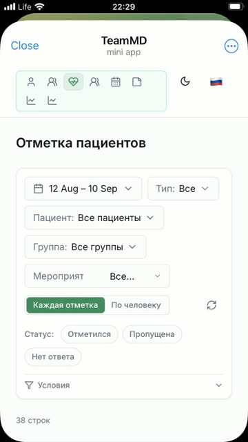 Экран: Период и тип